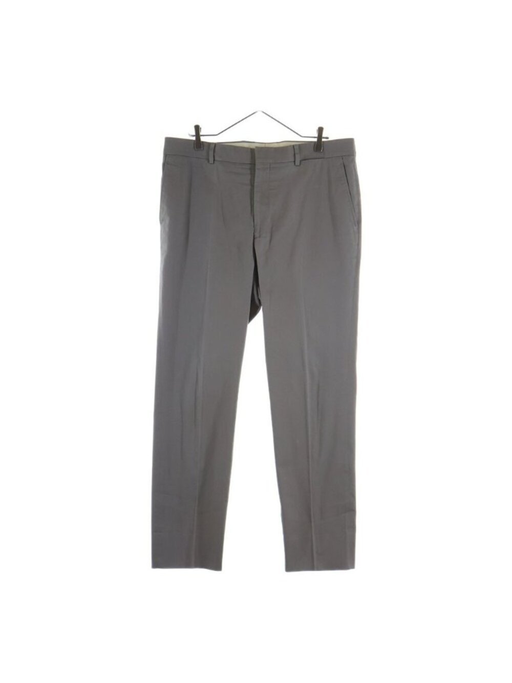 Hermes Cotton Pleated Trousers Pants Gray
